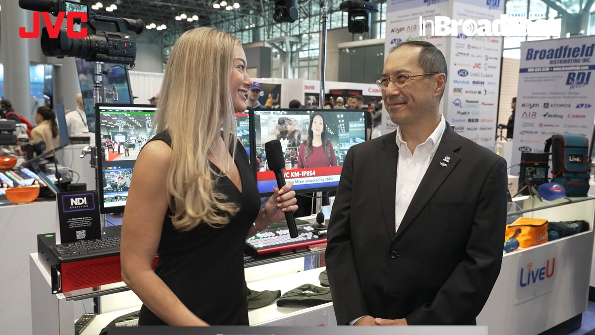 jvcprousa's tweet photo. .@inbroadcast covers JVC Professional Video's Remote Production Products. Craig Yanagi of JVC Professional Video gives a brief walkthrough of JVC’s workflow at @NABShow NY. Watch: https://t.co/0vM6FU7XEF
#JVCProVideo #NABNY #AVTweeps #PTZ #vMix #NDI #Broadfield #INBroadcast https://t.co/MLBL4bagwn