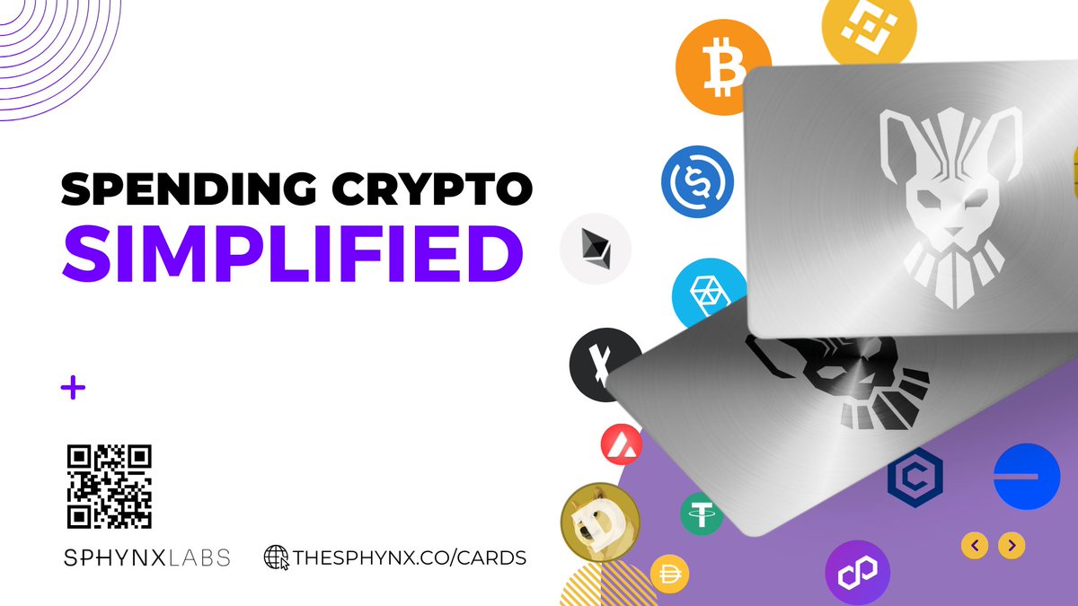 SphynxCard's tweet photo. Ready to simplify your payments? 💳 Use the Sphynx Crypto Card to spend your crypto instantly—no conversions or delays.  You can pay anywhere, anytime, without the need for multiple accounts.  

📲 Start spending with the Sphynx Crypto Card: https://t.co/chBuJiR4kw https://t.co/J0nOpBh1TA