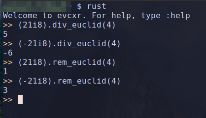 oiliw3's tweet photo. TIL Integer Division and Modulo are not the same in Rust/C vs Python

Rust/C -> truncated division
Python -> floor division

https://t.co/ie9nuygWqO https://t.co/pebldEUzbk