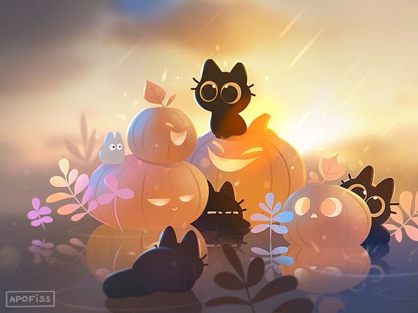 Mini Halloween arts from previous years!🎃✨