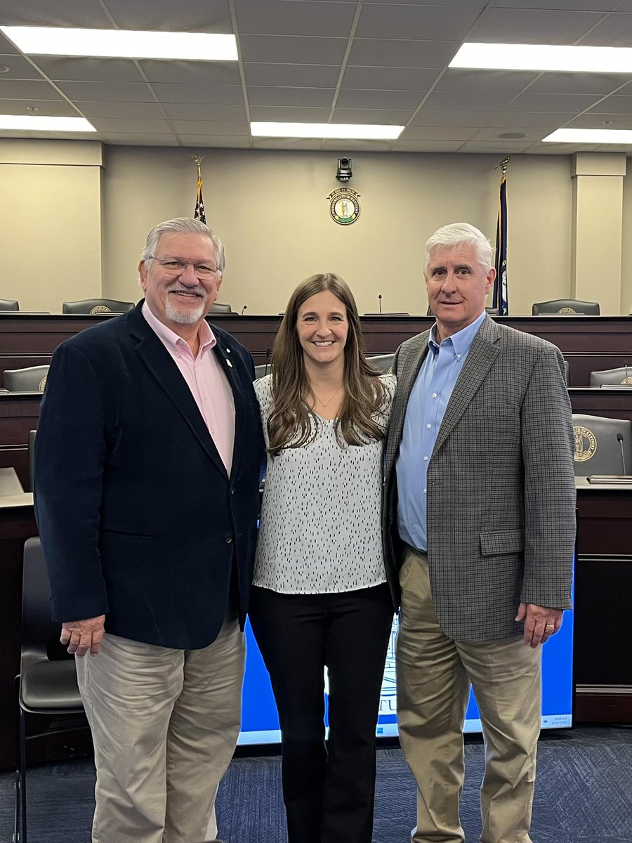 We were honored to give an update on the Kentucky Livestock Innovation Center this morning during the Joint Agriculture Committee meeting in Frankfort! To learn more about the Livestock Innovation Center, visit livestockinnovationcenter.org.
Pictured with <a href="/DanFister56th/">Dan Fister</a>