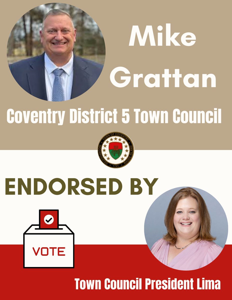 As we move closer to the general election in November I am happy to announce that I am supporting Mike Grattan for Coventry District 5 Town Council 🗳
#Coventry #GeneralElection #GrattanforCoventry