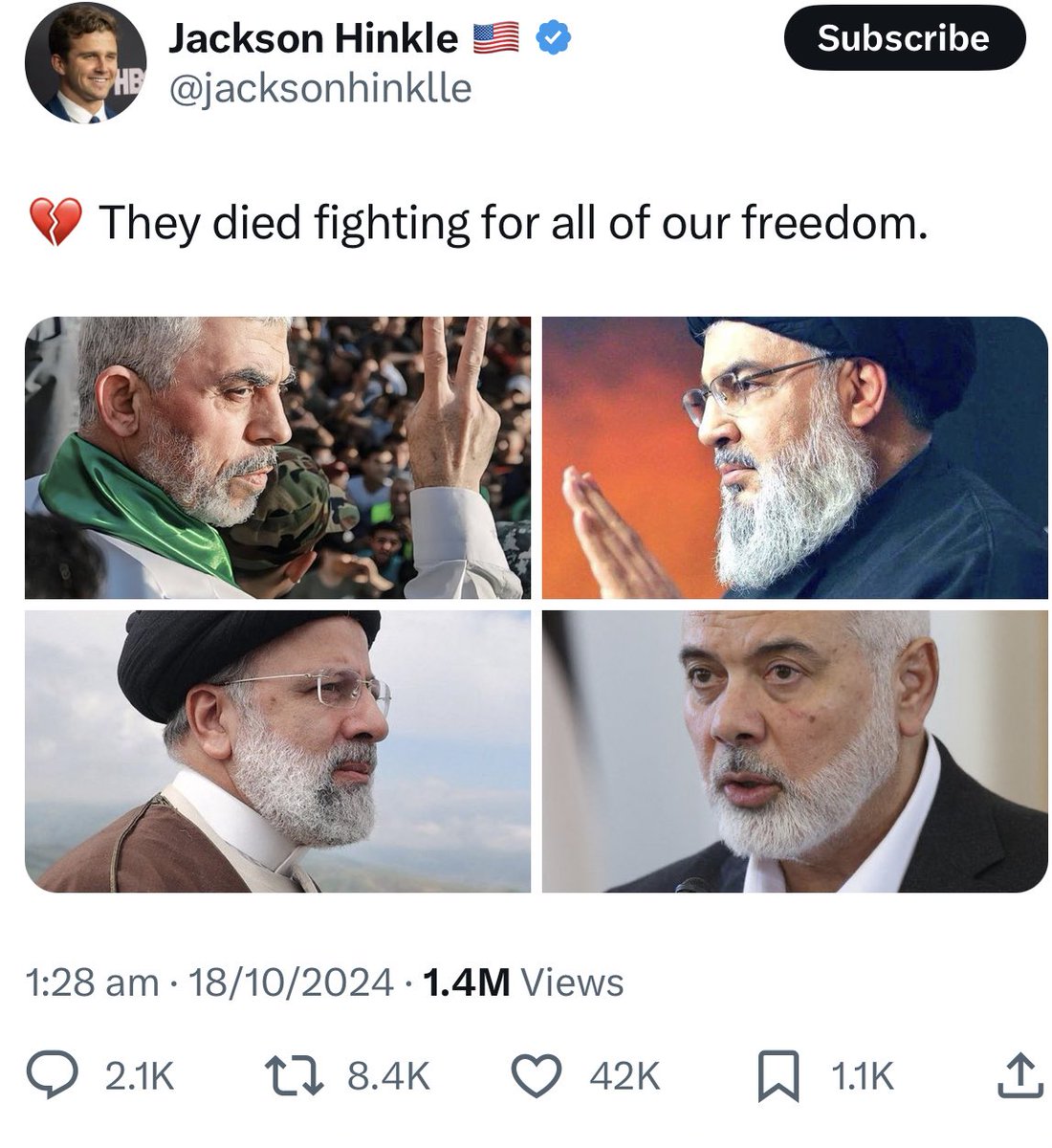 Jackson Hinkle is probably the most retarded person on Earth right now