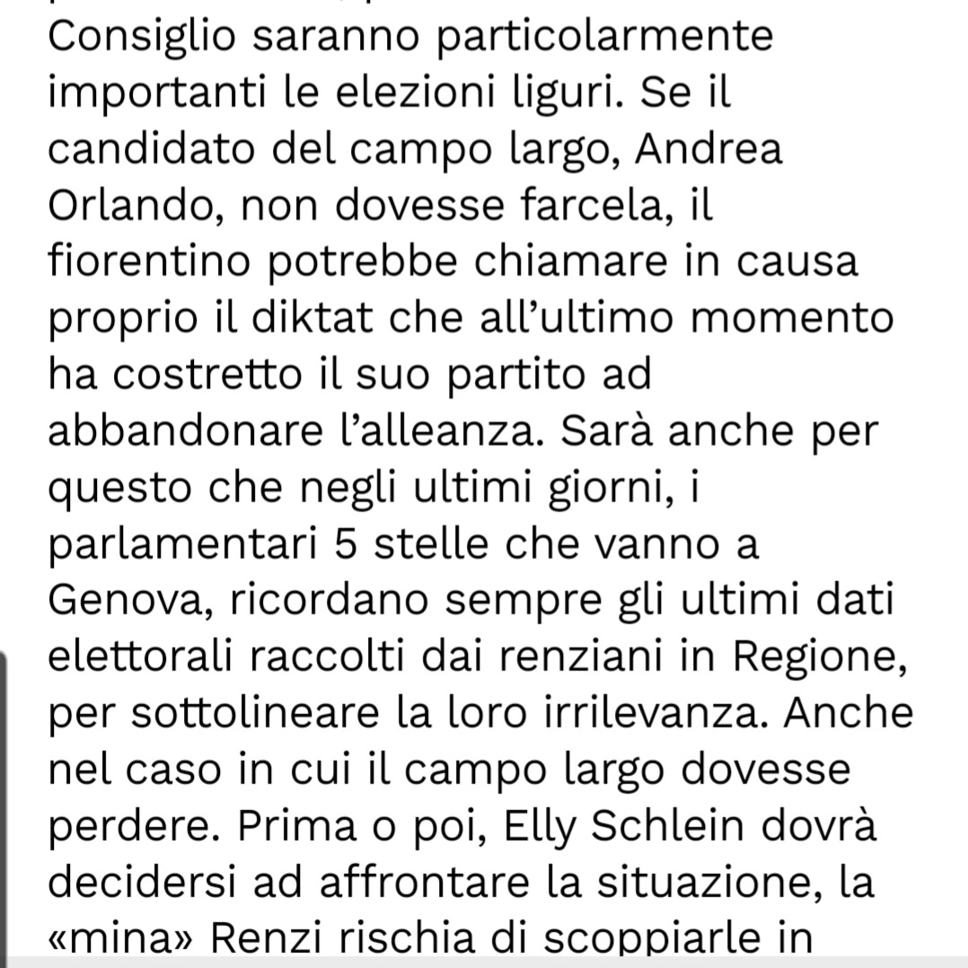 In tutte le elezioni c'è chi "poteva esserci e alla fine non c'è" e tuttavia si autointesta un risultato diverso da quello reale. Il Tempo analizza un Renzi messo fuori dai giochi. Anche cdx ligure ha sua lista mai nata. La Lista Lucio Barani -Antonio Eroi. Fermati dalle firme.