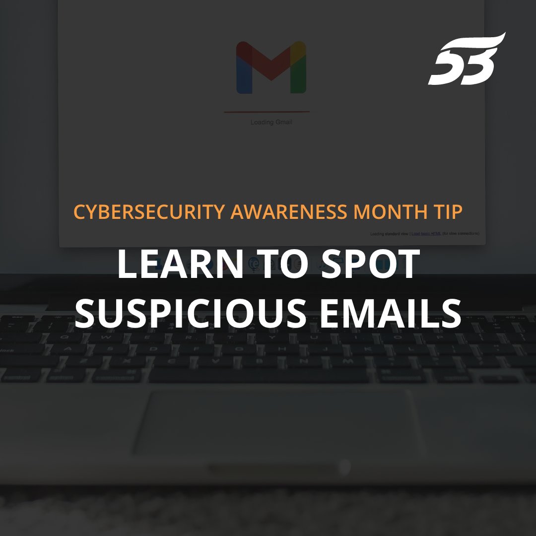 It's Cybersecurity Awareness Month! 

To celebrate we're sharing ways you can improve your cyber hygiene.

Tip: Always verify the sender's email address and avoid clicking on suspicious links. Educating your team on recognizing phishing is the first line of defense! 🎣 📬