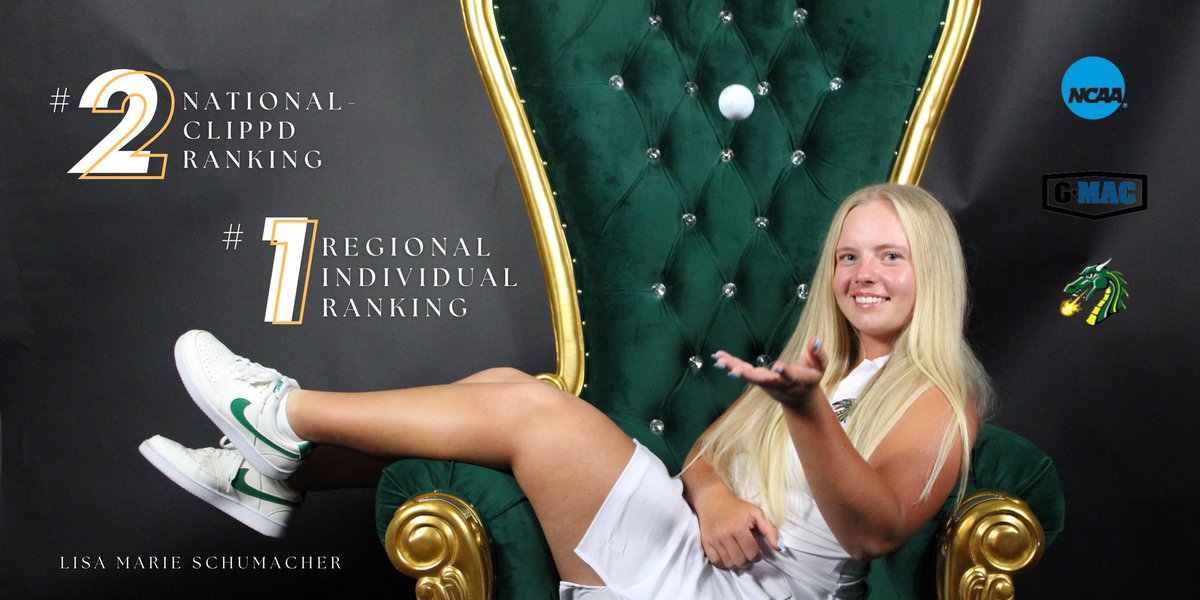 TU_WomensGolf's tweet image. Congratulations to Lisa Marie Schumacher for an amazing achievement! She’s ranked #2 in the nation and #1 in the region. Well done, Lisa!