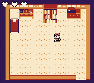 JKS_334's tweet photo. Been looking into Godot more and thinking about remaking my old GBstudio project in it. Still messin with art stuff but here's a comparison of old vs new. https://t.co/oWsAfafU4I