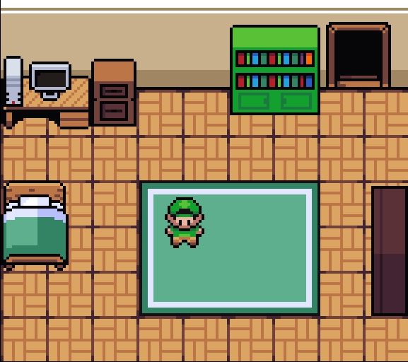 Been looking into Godot more and thinking about remaking my old GBstudio project in it. Still messin with art stuff but here's a comparison of old vs new.