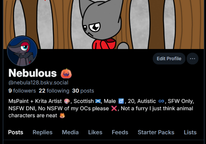 Nebula128's tweet photo. Everyone seems to be leaving Twitter again, so here's all my other socials (no links so this gets more views hopefully)

Bluesky, Tumblr, Newgrounds, Mastodon https://t.co/dNWJc3Dfh9