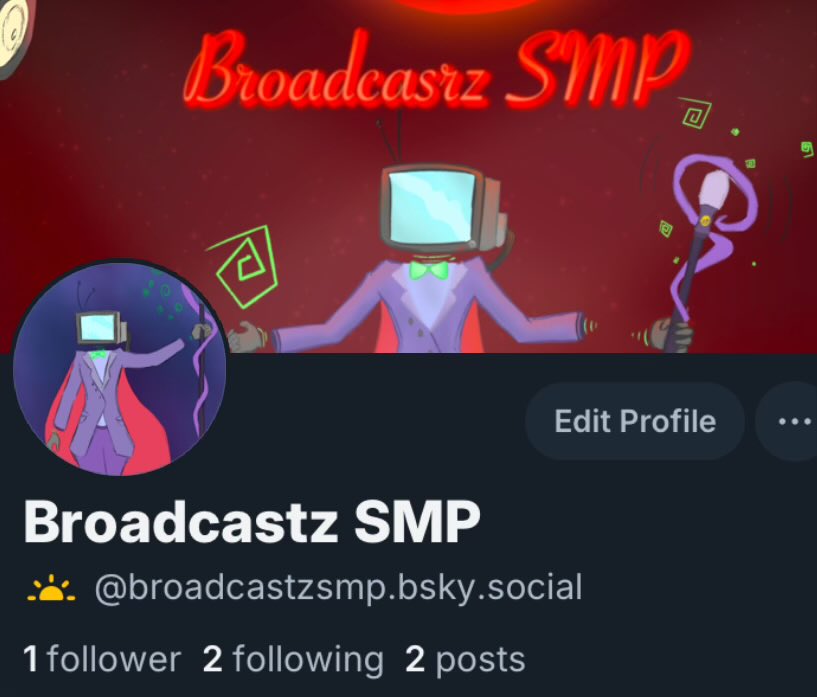 BroadcastzSMP's tweet image. “We may be evil but even we are not as evil as twitter is being RN
SO HEY WE’RE GONNA BE EVIL ELSEWHERE NOW TOO!” - 📺