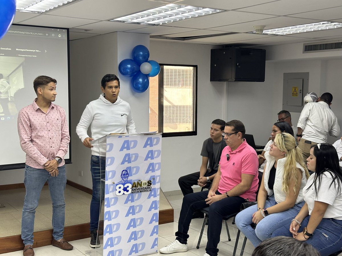 <a href="/ADJuventudVE_/">JAD Venezuela</a> El compañero @Adrianvina21 recordó una frase célebre de Rómulo Betancourt: “Se puede gobernar en contra de AD, con AD, pero nunca sin AD”