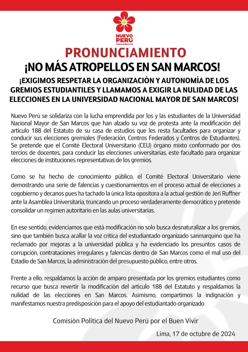 Nuevo Perú tweet media