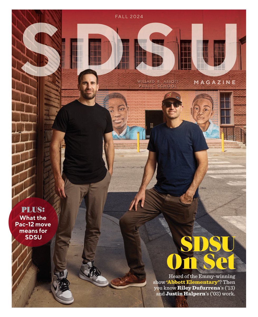 SDSU's tweet photo. What’s the connection between SDSU and the Emmy-winning show “Abbott Elementary”? Read the cover story of the newly dropped SDSU Magazine to find out. Plus, discover one of SDSU’s best-kept secrets: the Biodiversity Museum.

Read now: https://t.co/4NjCWDE3Kh https://t.co/P5l48npjTx
