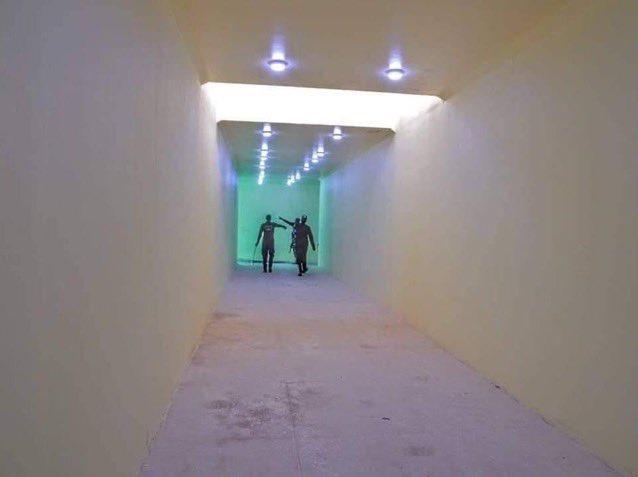 Viral photos of an underground pedestrian walkway in Maiduguri, Borno State, Nigeria