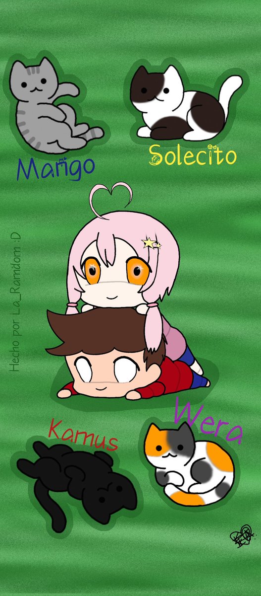 Mini_Marcy2's tweet photo. Volvemos como paloma mensajera

Hola, este es el primer fan art que hago, espero que les guste :D. Acepto críticas constructivas ♥️ ♥️ ♥️ 
Pdt: espero no haberme equivocado con los nombres de los michis XD
Atte:La random 

#YunitoArt #FalloArt https://t.co/L0CFcyhNAs