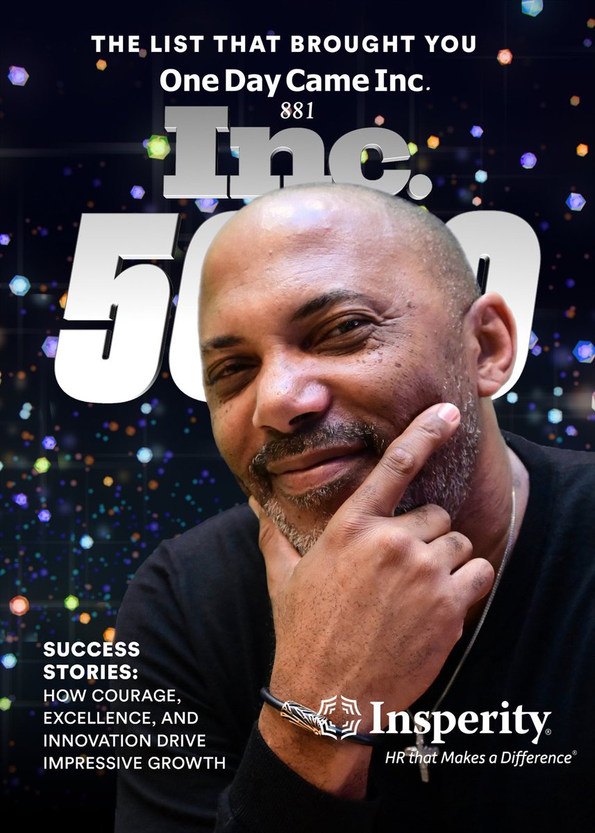Here at the <a href="/Inc/">Inc.</a> 5000 Conference and never thought I’d feel like such a star! Many Thanks to <a href="/Insperity/">Insperity</a> for helping see to I become one this week. One Day Came Inc. Ranked #881 on the <a href="/inc5000/">Inc. 5000</a> List for 2024. We Break Ground and Deliver Excellence 🏗️ 🚧