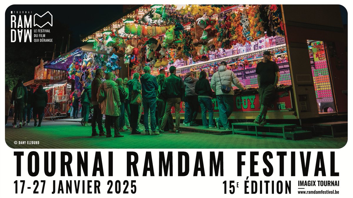 L'affiche de la 15e édition du Tournai Ramdam Festival !
On se retrouve du 17 au 27 janvier 2025 à Imagix Tournai.
Photo : Dany Elzouko
ramdamfestival.be