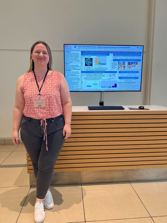 PreparedLab's tweet image. the brilliant @Rosie9275334660 and @ManuAngioi are at #IADMS #IADMS2024 ready to present our #PositiveBalance programme on #PositivePsychology on Saturday at 5-6 monitor D in the foyer! 🪩🪅 🎊 @QM_Psych @RoyalBalletSch @ENBSchool @PreparedLab 💫 #rimini