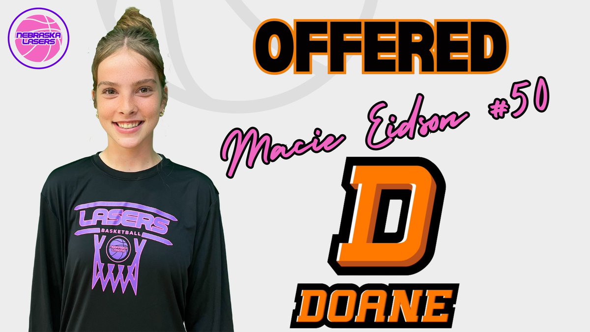 NELasersHoops's tweet photo. Awesome Job @macie_eidson OFFERED @DoaneWBB 🐅 https://t.co/6VJ3e5pBYf