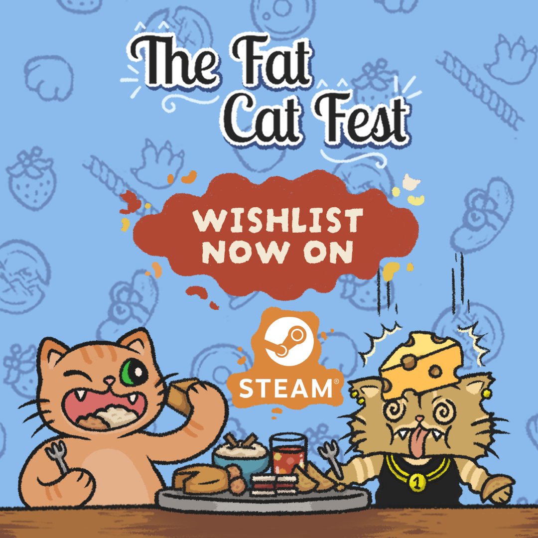 TheYippiesdev's tweet image. The Fat Cat Fest,
the game about competing being a chubby cat is now available on steam to add to your wishlist c:
store.steampowered.com/app/3259080/Th…
