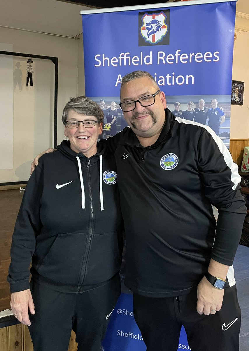 Had a great evening with the Sheffield Referees Association talking about Refereeing Disability Football. Thank you everyone 👏👏