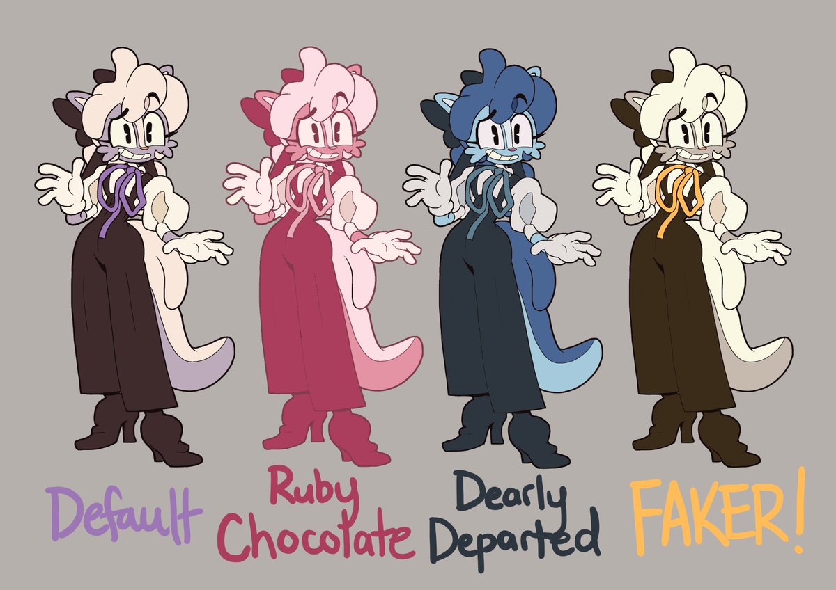 peachykip's tweet photo. today's character question in the server was about alternative color palettes, so i had a little fun with my response https://t.co/nf5DcEguwr