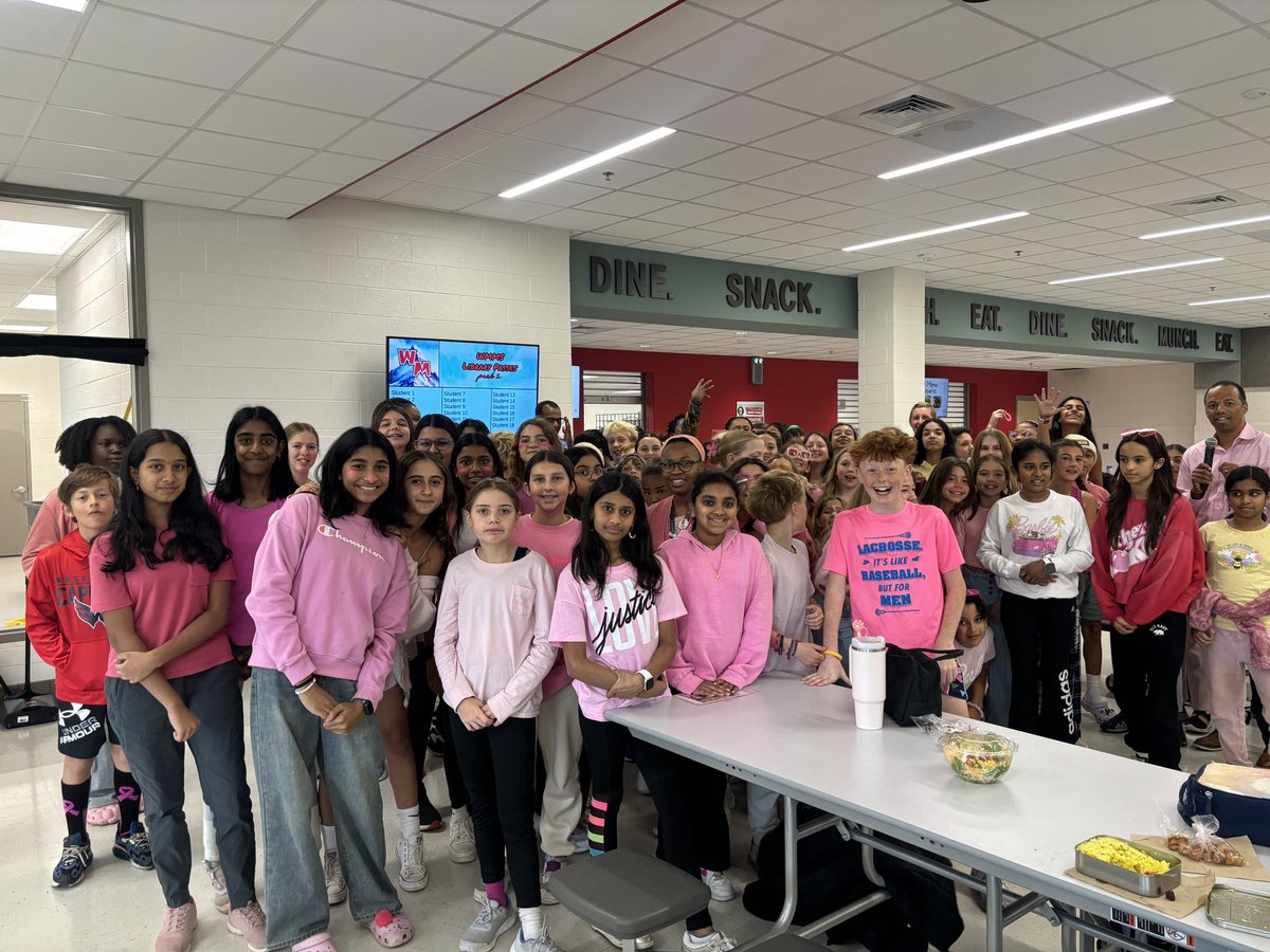 Special place here at the mountain. Loved seeing the outpouring of support for our PINK OUT! #firstspiritweek #BreastCancerAwareness <a href="/WatsonMountain/">Watson Mountain MS</a> #weareonelcps