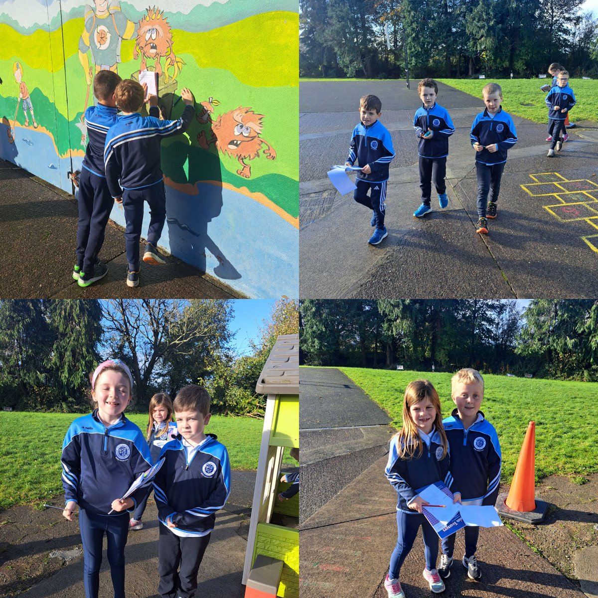 mooncoinprimary's tweet photo. Maths to be found all around our classrooms and school yard today, as our 1st and 2nd Classes were busy on a Maths Trail! They worked in pairs, counting, tallying, measuring, finding shapes, and discovering patterns!!
#MathsWeek2024 #mathstrail https://t.co/dPoZGdrseL
