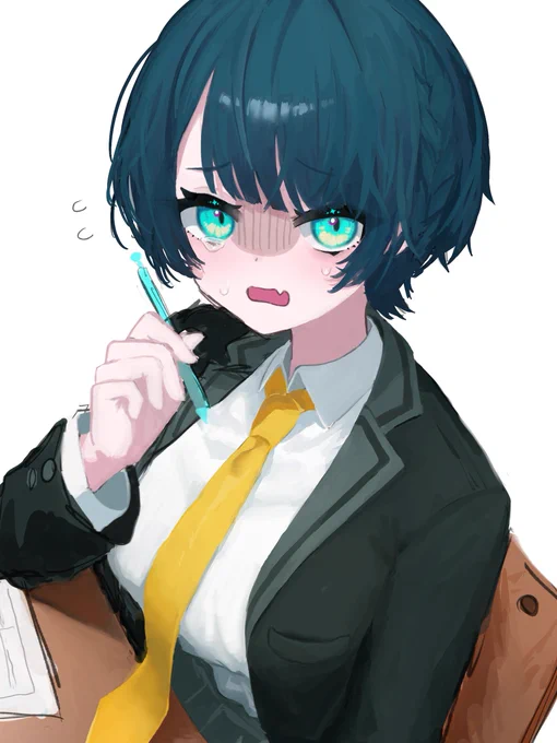 描き進める気力なくなったので供養 勉強教えてちゃん