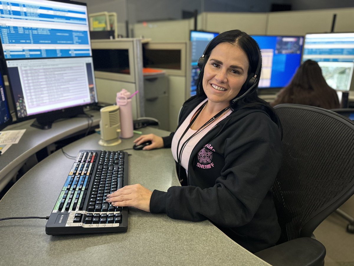MiamiDade_SO's tweet photo. In support of Breast Cancer Awareness Month, our Communications Bureau proudly dressed in pink to help raise awareness and spread hope. Together, we stand strong in the fight against breast cancer. 🩷#BreastCancerAwarenessMonth #PinkForACause https://t.co/4iO4rc8M5G