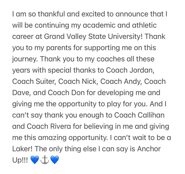 Reese Rupert (@23reese2026) on Twitter photo COMMITTED⚓️ Anchor up!  <a href="/Finesse2026/">Finesse 16U- Munoz</a> <a href="/saline_softball/">Saline Softball</a> <a href="/GVSUSoftball/">GVSU Softball</a> @jenmack18 COMMITTED⚓️ Anchor up!  <a href="/Finesse2026/">Finesse 16U- Munoz</a> <a href="/saline_softball/">Saline Softball</a> <a href="/GVSUSoftball/">GVSU Softball</a> @jenmack18