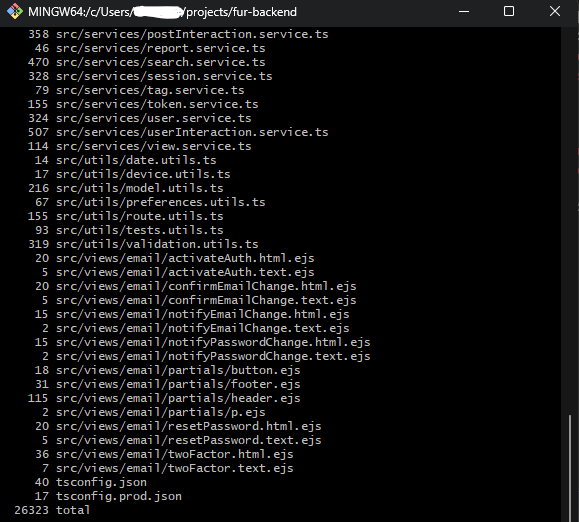 howlbyte's tweet photo. Still powering through as the remaining stuff is tied together before a public beta release!

Total lines of code are currently...

fur-backend (api for database stuff): 26,323
fur-web (web app): 25,846

Total lines: 52,169 https://t.co/4wntePVeW4