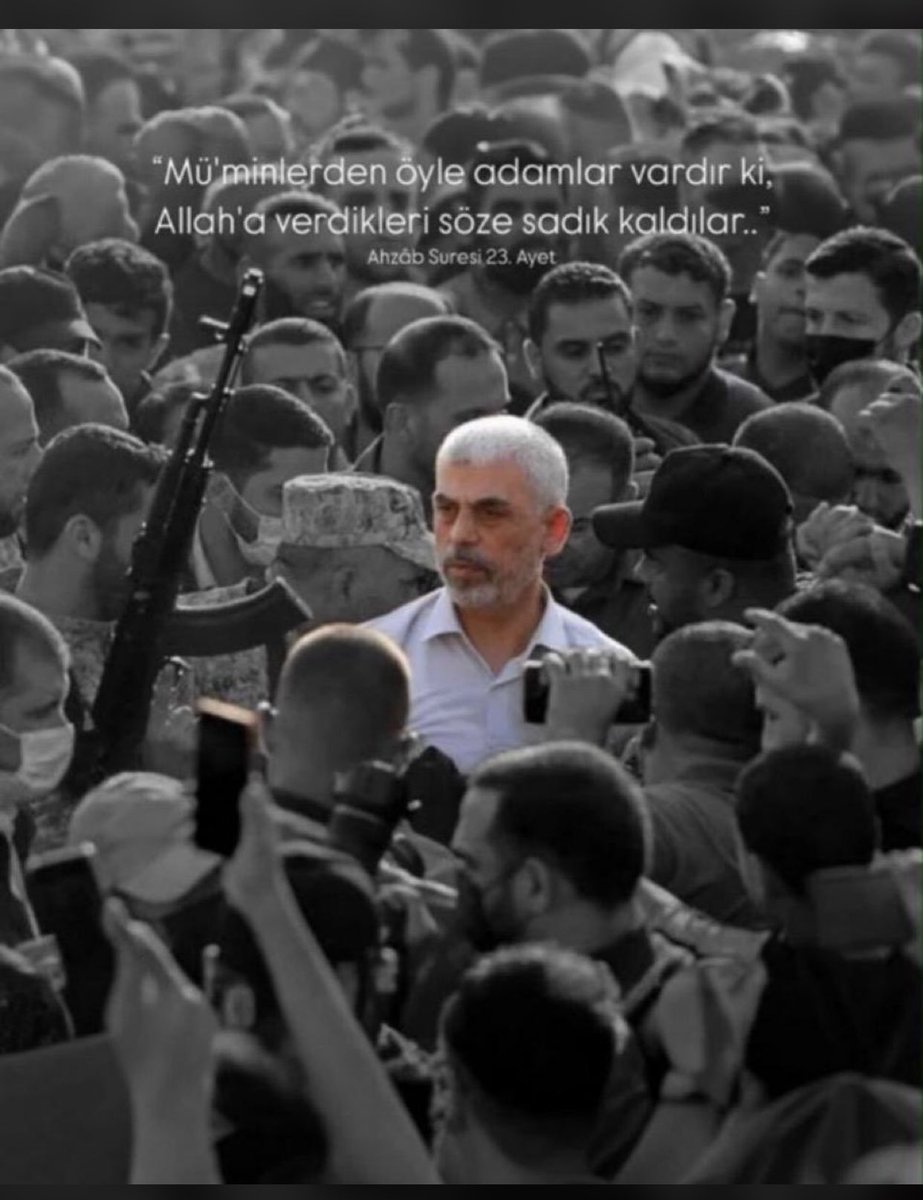 Bir Sinvar ölür bin Sinvar dirilir. Allah şehadetini kabul eylesin