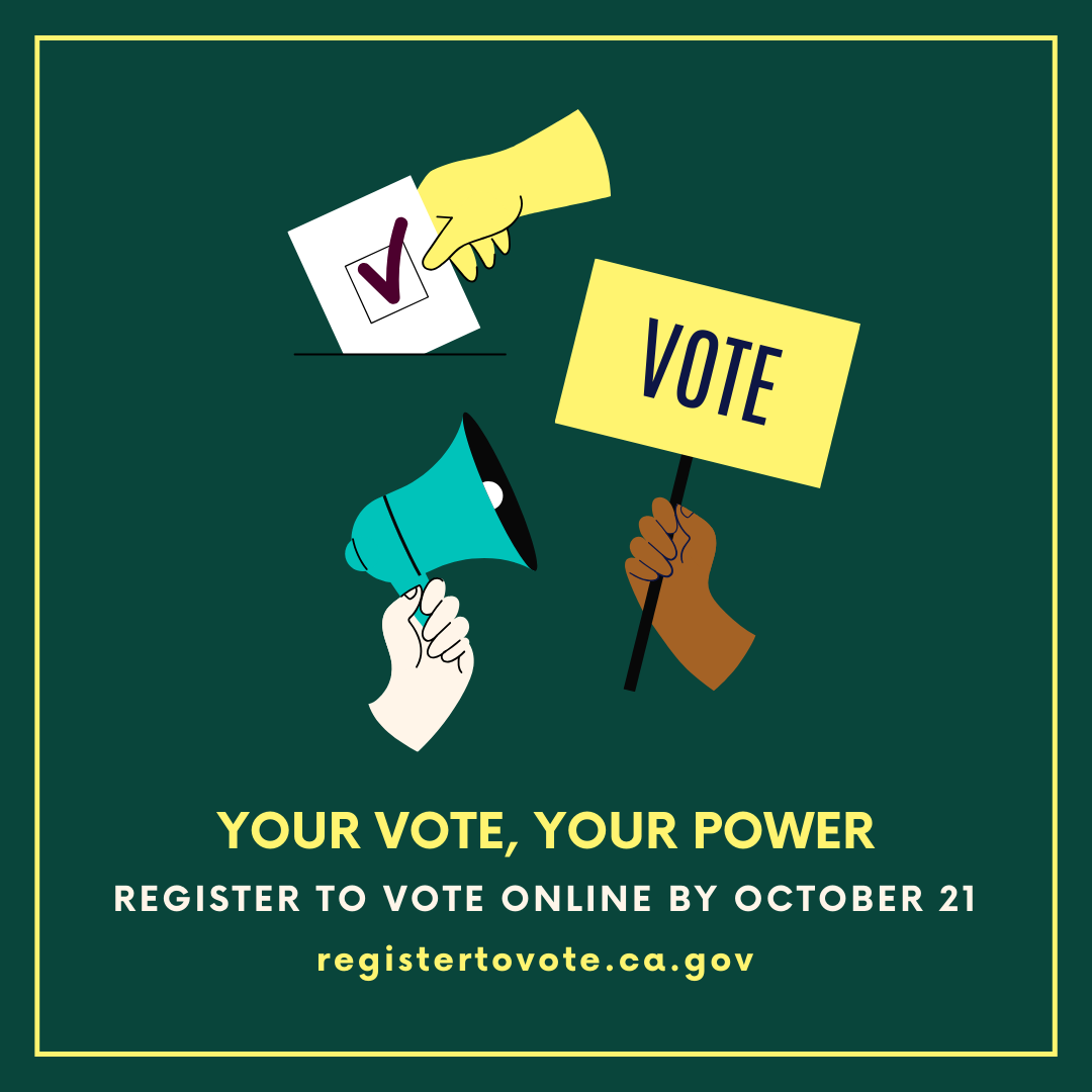 AsianLawCaucus's tweet photo. Are you registered to vote online? California voters can register online at https://t.co/oP0ye5bi2p through October 21, 2024 at 11:59pm PST.
Check your status & register today! 🗳️
#CAvotes #NovemberElection https://t.co/3E4j23BVDl
