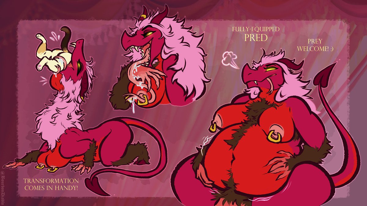 BourbonDiablo's tweet photo. cw vore, hyper

Ref sheet comm of the devilish Ash, for @BrivaIronclaw ❤️‍🔥 https://t.co/4tOf7Qcg2F