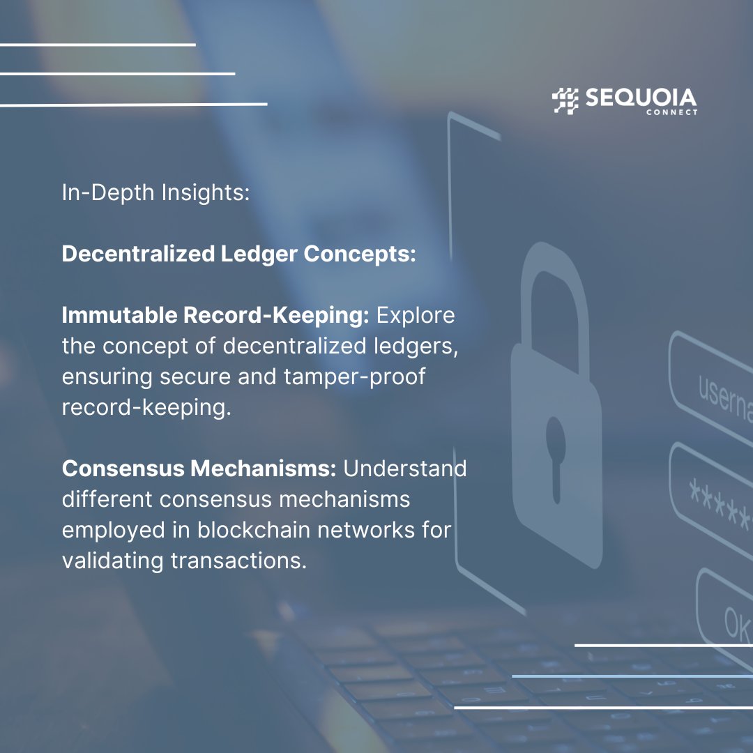 SequoiaConnect's tweet photo. Unlock the potential of blockchain! Gain in-depth insights into decentralized ledgers, smart contracts, and the challenges and future trends shaping the landscape beyond cryptocurrencies. 🌐🔗 #SequoiaConnect #BlockchainTechnology #TechInsights https://t.co/bBiv7hbdcl