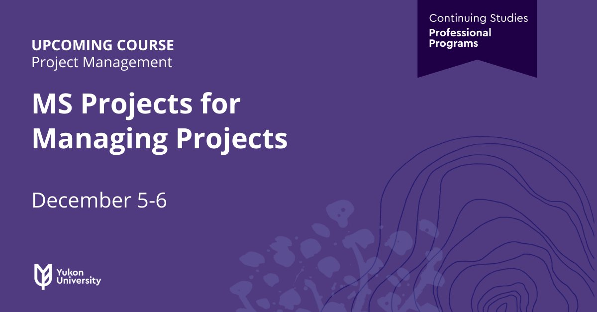 Managing projects at work?

Learn everything from creating detailed project plans and assigning resources to tracking budgets and schedules.

➡️ yukonu.ca/programs/cours…

Course starts Dec 5.

#ProjectManagement #CareerDevelopment #ProfessionalGrowth