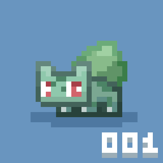 DenkuPixel's tweet photo. Dex Entry 001: Bulbasaur

#Pokemon #pixelart https://t.co/HoXcgoybxL