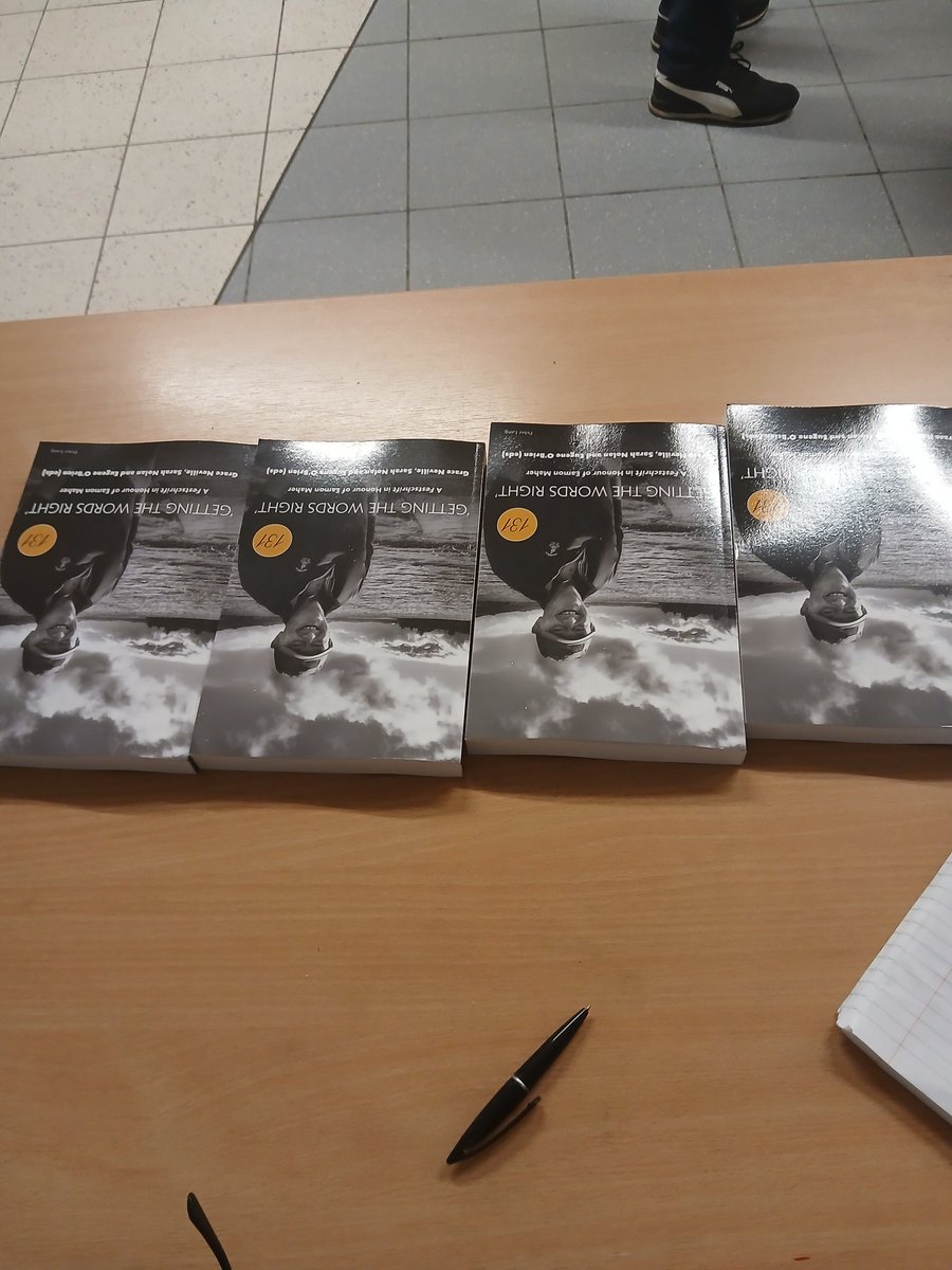 peterlang.com/document/14594… Really successful launch of the brilliant collection of essays in honour of Eamon Maher. More or less every copy sold.