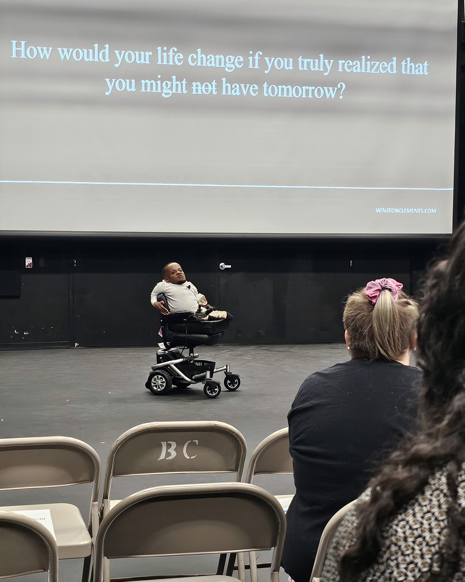 Each October, we honor National Disability Employment Awareness Month on our campus. Today we had the privilege of hosting and hearing from Winston Ben Clements who spoke about his personal and professional journey with our students, faculty and staff.