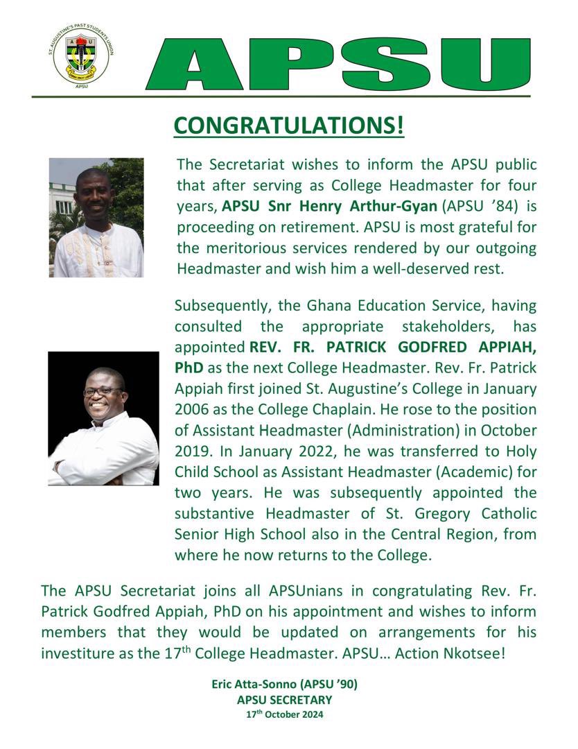 St. Augustine’s College tweet media