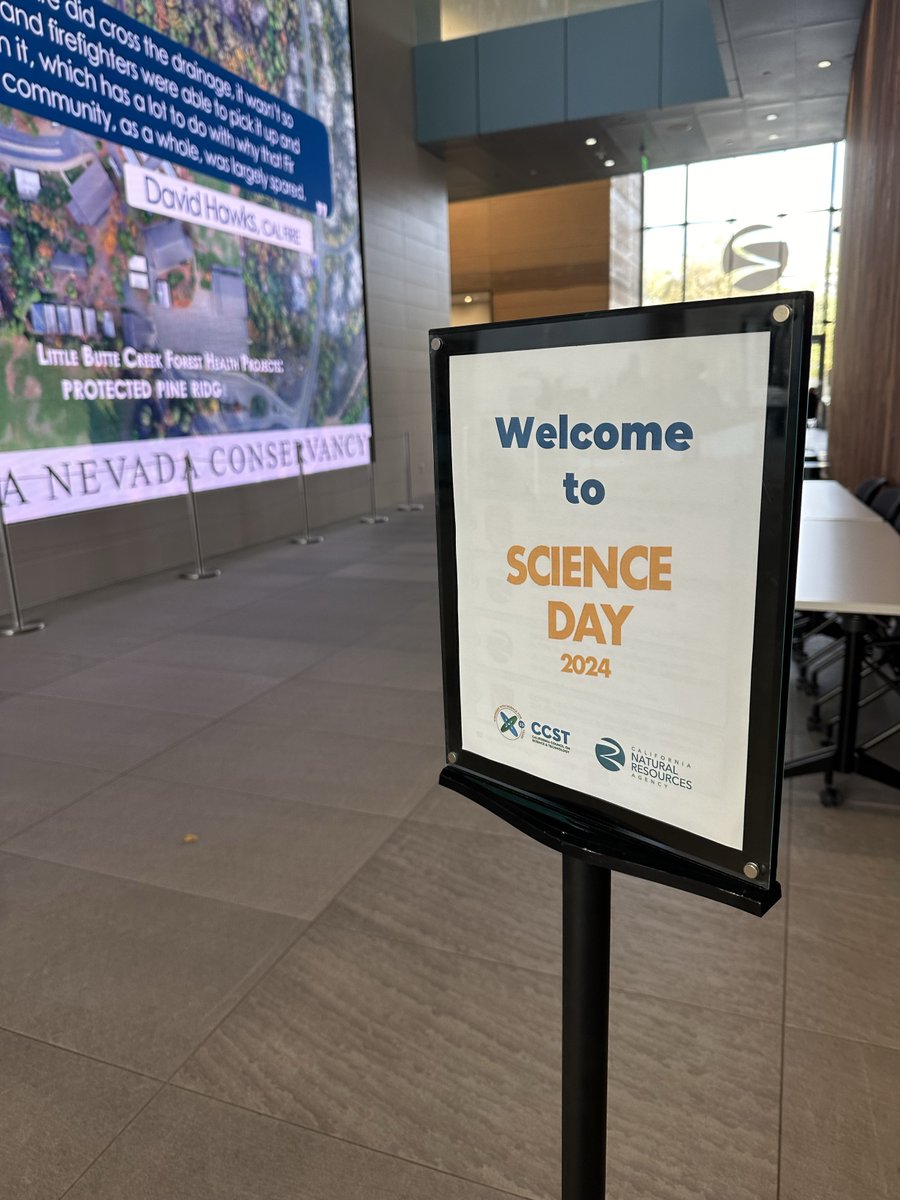 CalNatResources's tweet photo. It's #CCSTScienceDay at the CNRA Building with our friends @CCSTorg! Together, we're bringing researchers and experts from across CCST’s partner institutions with State scientists and staff for a day of panels, brainstorming activities, and networking.
Register to join our virtual 2 p.m. panel on The Role of Artificial Intelligence in Addressing our Natural Resources Challenges🧪 https://t.co/whCziLod21