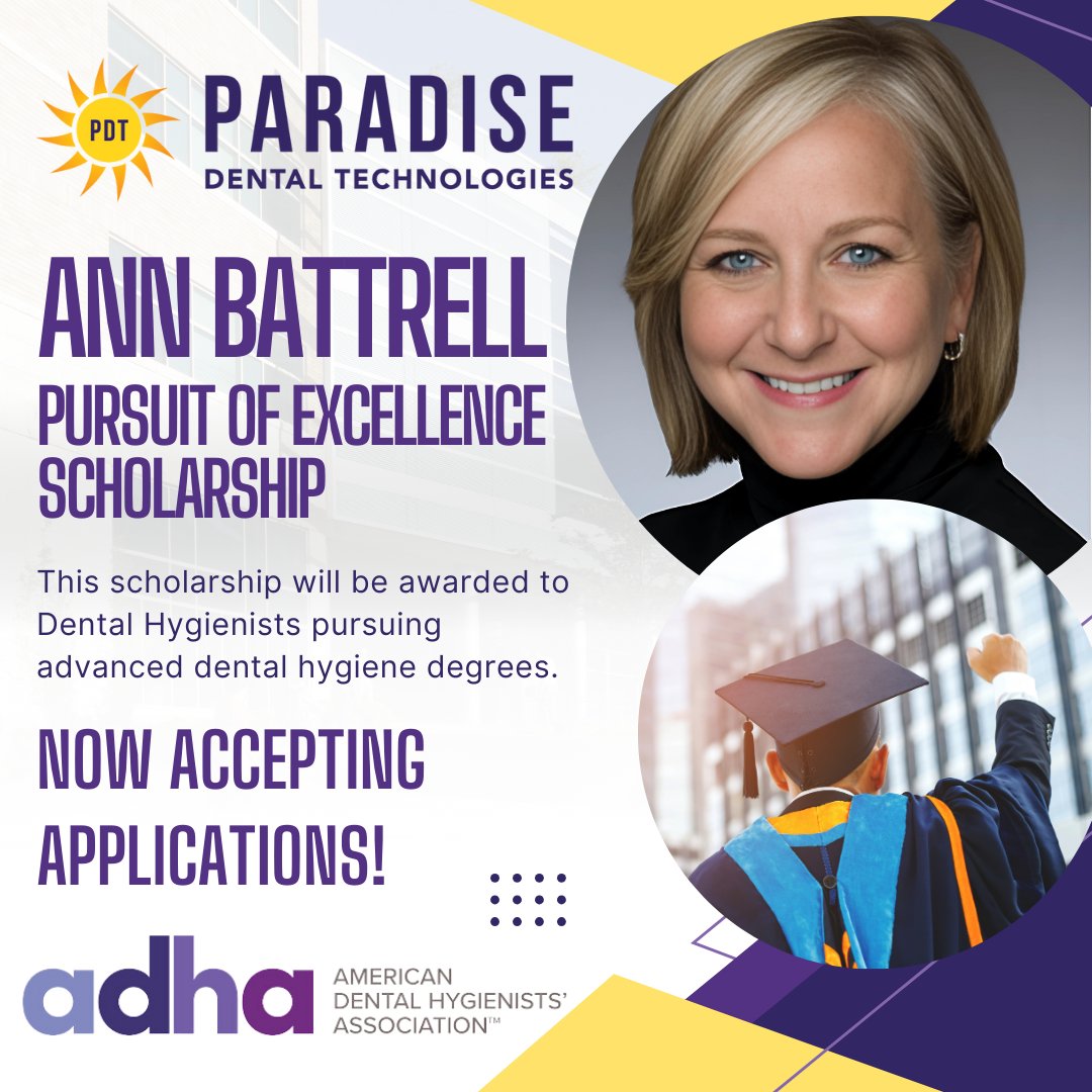 The Ann Battrell Pursuit of Excellence Scholarship is now accepting applications! Check out the link in our bio to learn more and apply!

#rdh #hygieneschool #scholarship #dentist #hygiene #hygienist #hygienehumor #relateable