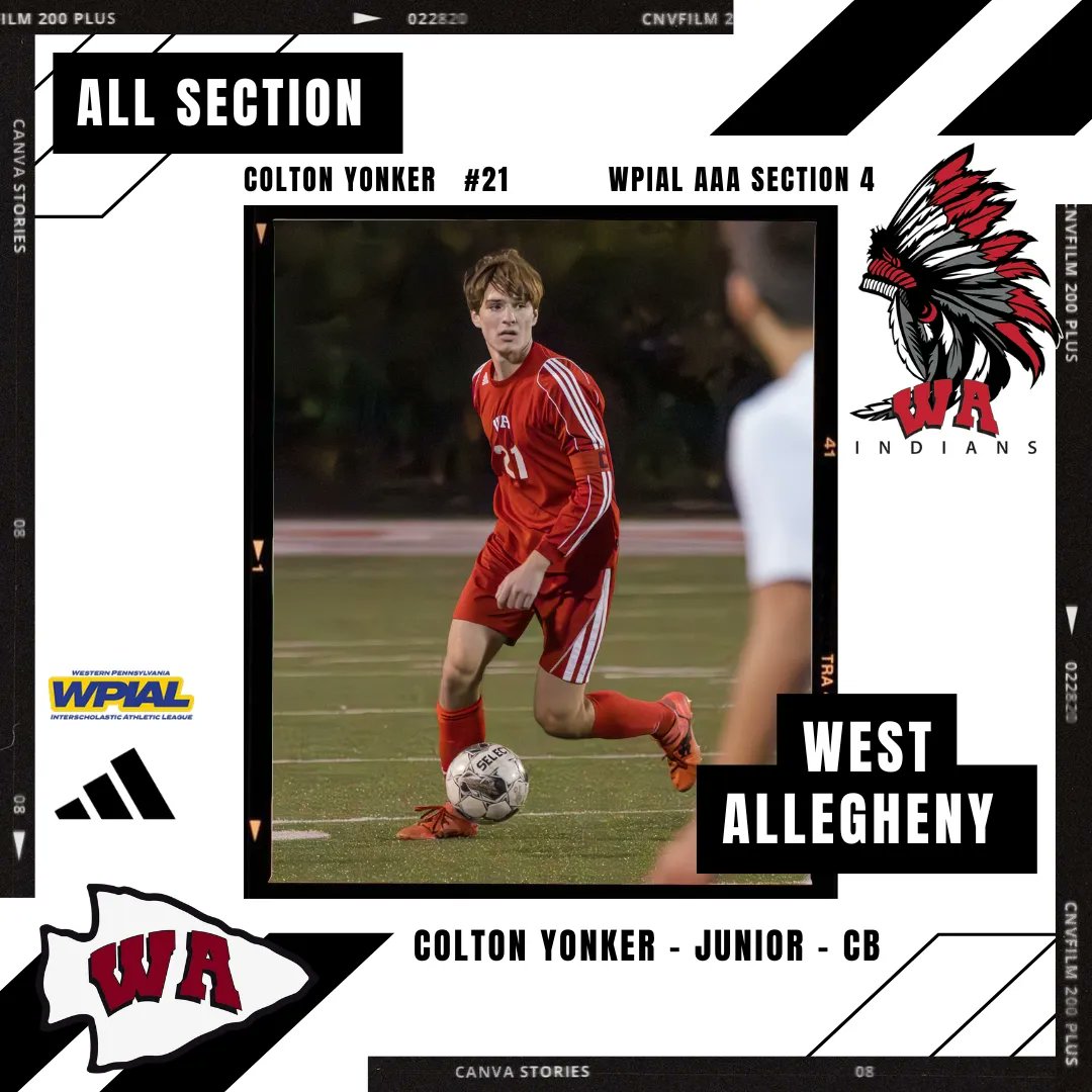 WestABoysSoccer's tweet photo. Congratulations Junior CB #21 Colton Yonker on being selected 2024 WPIAL All Section for AAA Sec 4
#allsection #wpialsoccer
#wpialsoccer #wpial @WestASports @pghsoccernow @PGVarsityXtra @PGSportsNow @PittsburghPG @bctimes #westalleghenyboyssoccer #Pittsburgh #soccer https://t.co/tG1UbAbzWc