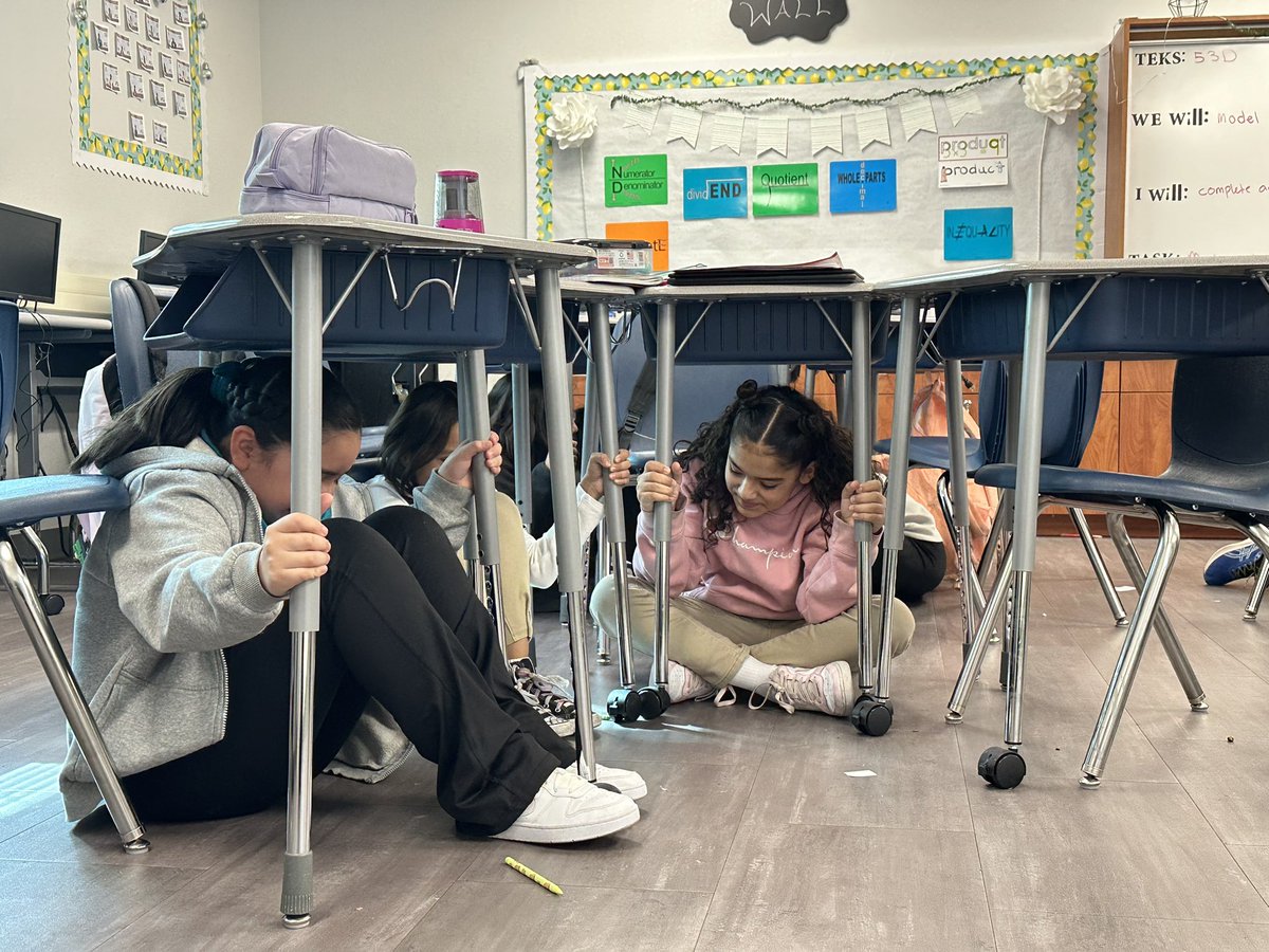 SRobinson_CTES's tweet photo. Great Shakeout practicing to keep scholars safe! #CCIES #CIELOG #SHAKEOUT #CTEBrighterTogether💎 #Allin https://t.co/osUicUEcZV