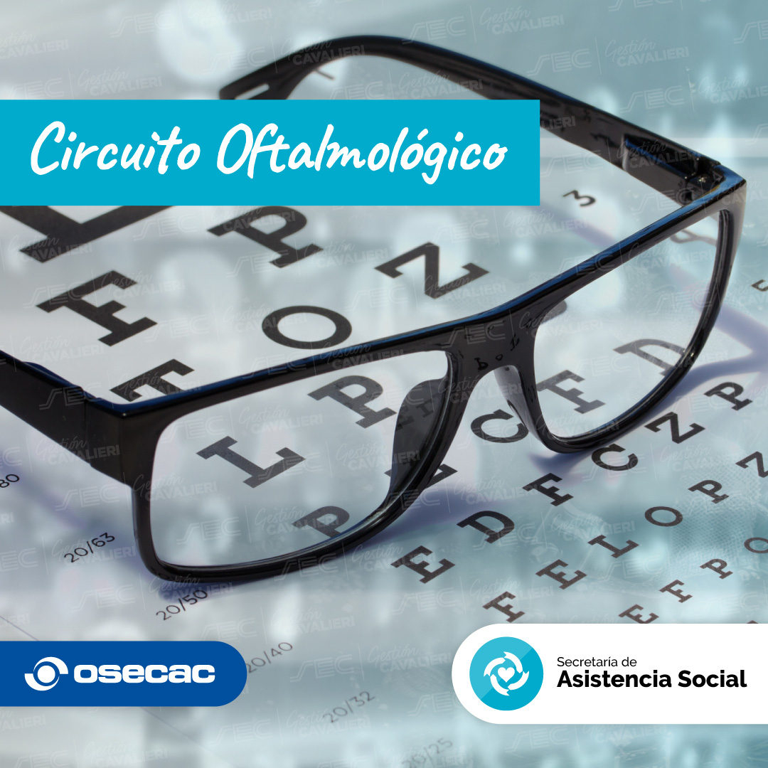 Si tenés entre 18 y 45 años y sos beneficiario/a directo/a de OSECAC, sacá turno para el control visual integral en el Instituto Oftalmológico Argentino (IOFA).

+ info en osecac.org.ar/Novedades/inau….

Pedí tu turno llamando al 0800-999-0101.

¡Aprovechá para hacer tu chequeo!