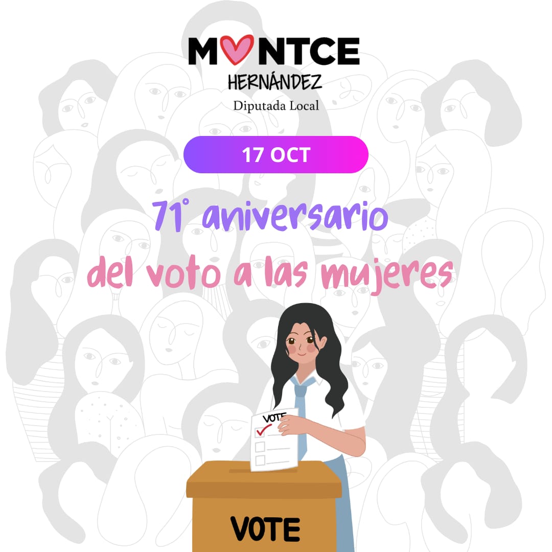 Un día como hoy hace 71 años, las mujeres mexicanas adquirimos la igualdad de derechos constitucionales, dando un paso histórico hacia la igualdad y la justicia  ⚖️
Gracias a la lucha de mujeres valientes, hoy podemos votar, ser votadas y ocupar cargos de representación 🫱🏻‍🫲🏻