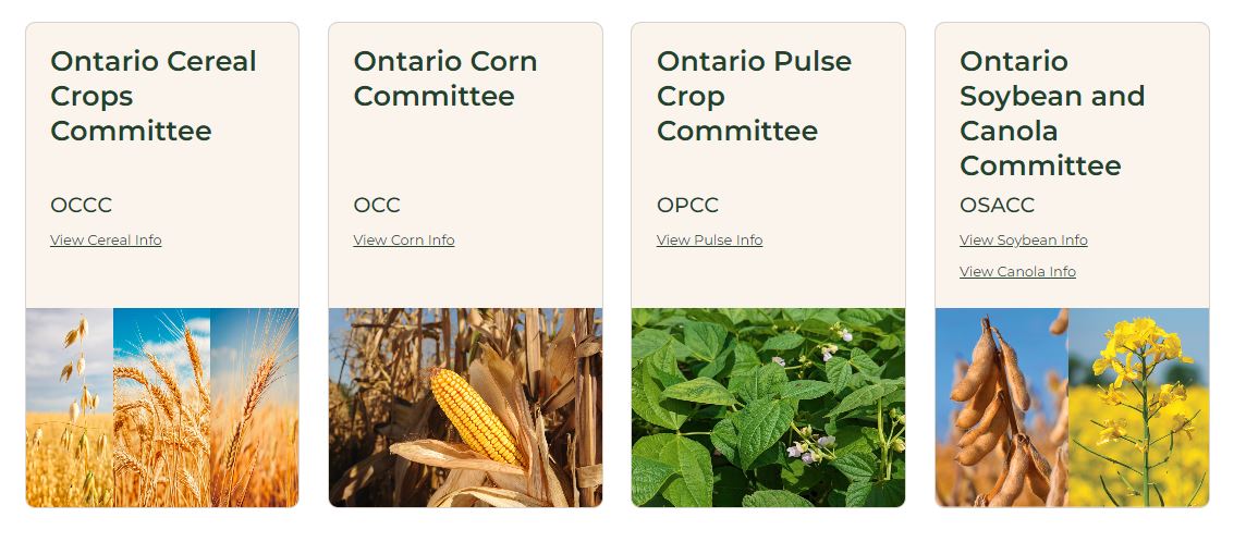 Just a reminder, your corn, soybean, cereal and dry bean variety performance data will now all be posted at GoCrops.ca and not at the sites we used to have for each crop.