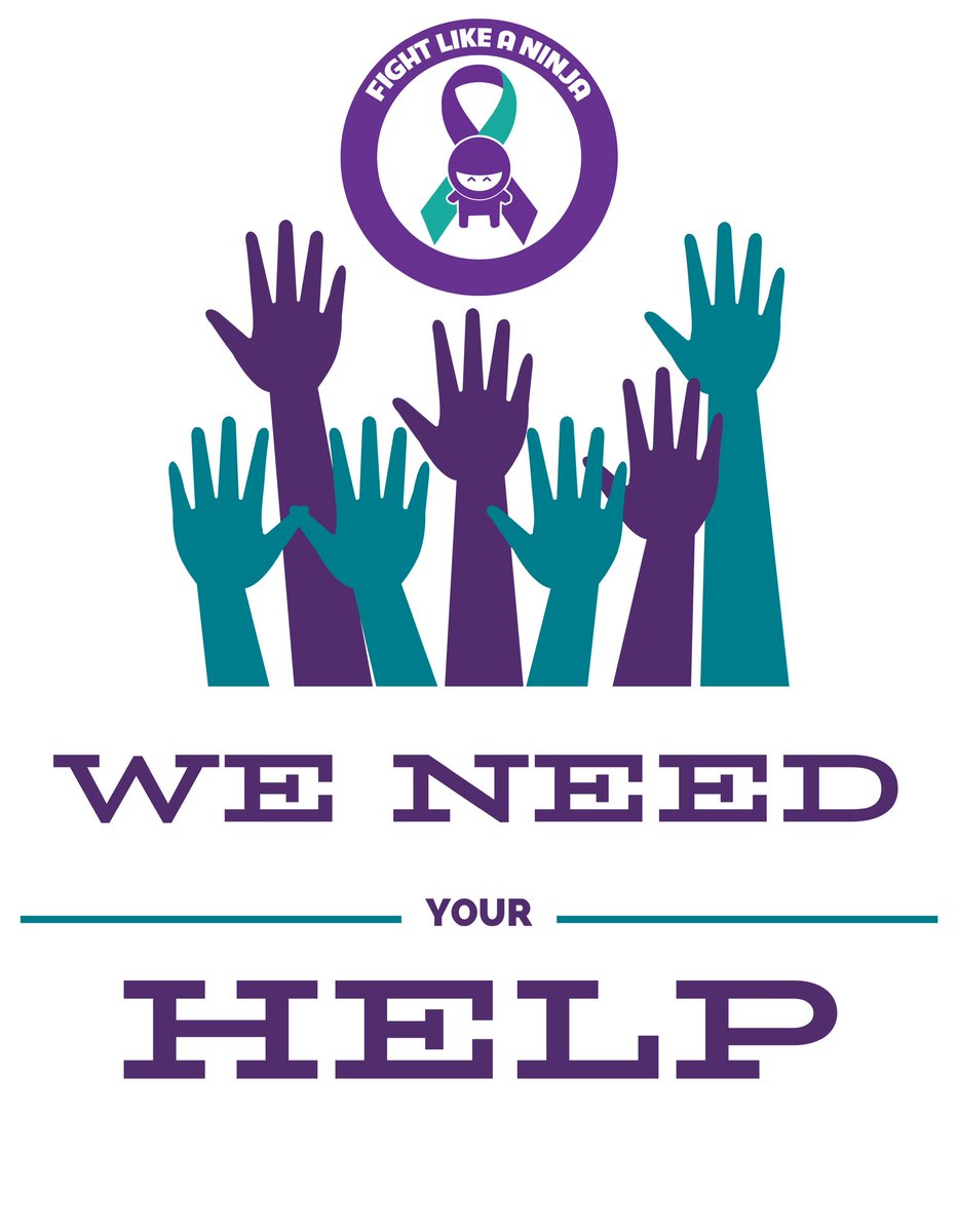 Volunteer with us November 1st - 3rd to #FightLikeANinja 💜4️⃣🥷🏻

signupgenius.com/go/10C0F4DA5AF…