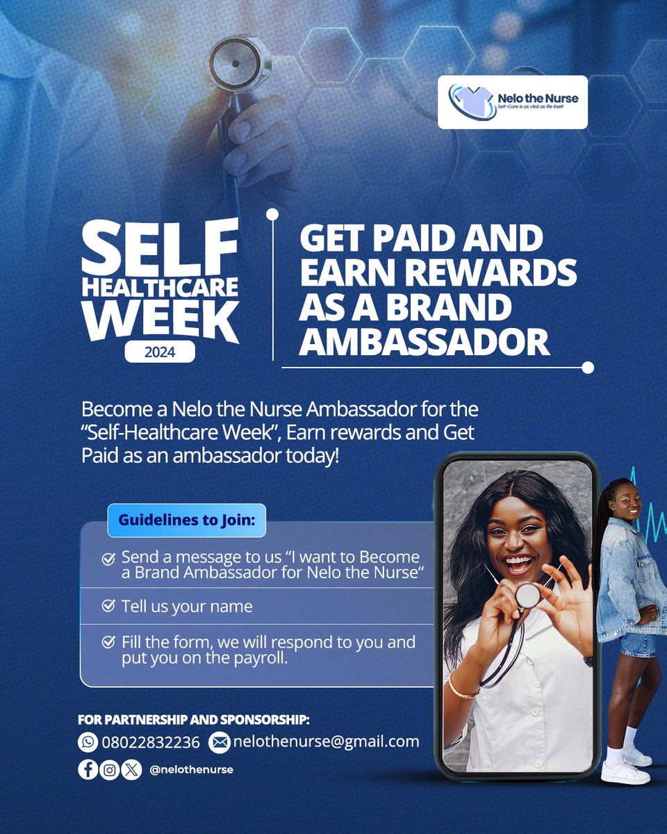 nelothenurse's tweet photo. So I decided to do something new this time ☺️
I have decided to appreciate people who put in effort to spread the word about the event by giving them a percentage of the registration fee.

If you want to be part of this, click on the link in my bio😌
#100M #SelfHealthCare https://t.co/BrtB2dm1Dl